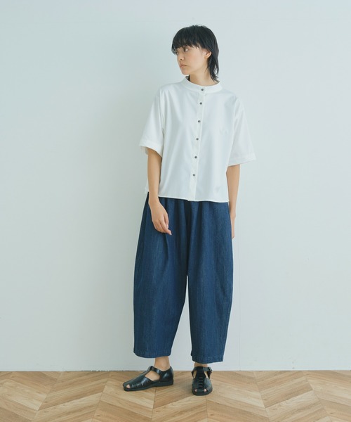 Kelen（ケレン）の「「KELEN/ ケレン」タック&ギャザーバルーンラインパンツ"JESSI DENIM"（デニムパンツ・レディース・ライトインディゴブルー/ワンウォッシュ・S/M）」の5枚目の写真