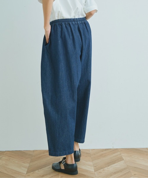 Kelen（ケレン）の「「KELEN/ ケレン」タック&ギャザーバルーンラインパンツ"JESSI DENIM"（デニムパンツ・レディース・ライトインディゴブルー/ワンウォッシュ・S/M）」の11枚目の写真