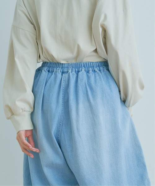 Kelen（ケレン）の「「KELEN/ ケレン」タック&ギャザーバルーンラインパンツ"JESSI DENIM"（デニムパンツ・レディース・ライトインディゴブルー/ワンウォッシュ・S/M）」の15枚目の写真