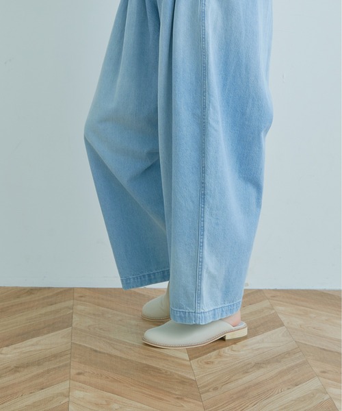 Kelen（ケレン）の「「KELEN/ ケレン」タック&ギャザーバルーンラインパンツ"JESSI DENIM"（デニムパンツ・レディース・ライトインディゴブルー/ワンウォッシュ・S/M）」の17枚目の写真