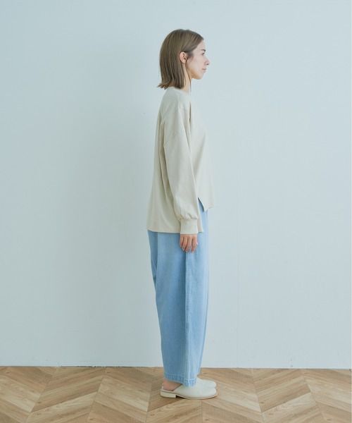 Kelen（ケレン）の「「KELEN/ ケレン」タック&ギャザーバルーンラインパンツ"JESSI DENIM"（デニムパンツ・レディース・ライトインディゴブルー/ワンウォッシュ・S/M）」の7枚目の写真