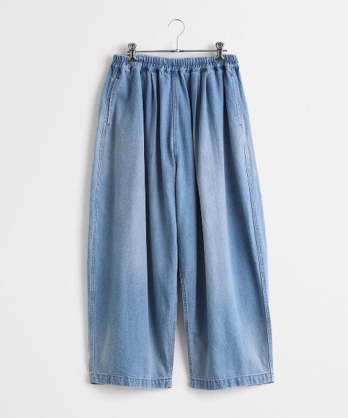 Kelen（ケレン）の「「KELEN/ ケレン」タック&ギャザーバルーンラインパンツ"JESSI DENIM"（デニムパンツ・レディース・ライトインディゴブルー/ワンウォッシュ・S/M）」の18枚目の写真