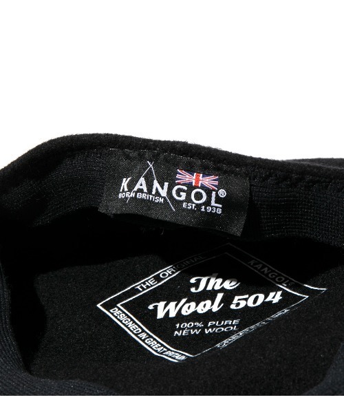 APPLEBUM（アップルバム）の「KANGOL Hunting Cap（ハンチング/ベレー帽・メンズ・ブラック・LARGE/X-LARGE/MEDIUM）」の4枚目の写真