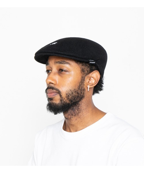 APPLEBUM（アップルバム）の「KANGOL Hunting Cap（ハンチング/ベレー帽・メンズ・ブラック・LARGE/X-LARGE/MEDIUM）」の3枚目の写真