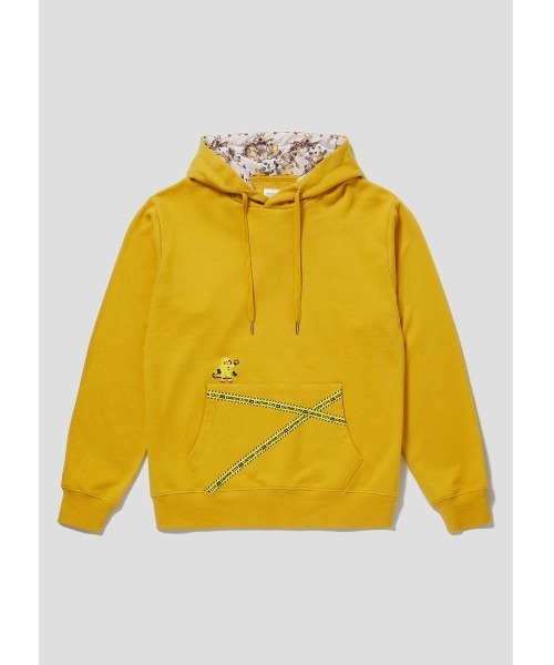 Design Tshirts Store graniph（デザイン　ティーシャツ　ストア　グラニフ）の「CDA(モンスターズ)｜パーカー（パーカー・メンズ・イエロー・SMALL/MEDIUM/LARGE/X-LARGE）」の3枚目の写真