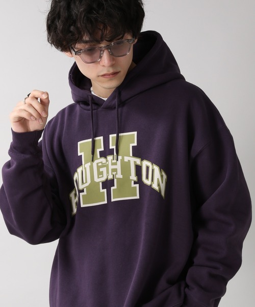 RAGEBLUE（レイジブルー）の「＜SIGNAL SPORTS＞カレッジ裏起毛スウェットパーカー/254717（パーカー・メンズ・ホワイト/パープル/ブルー/グリーン/スミクロ・MEDIUM/LARGE/X-LARGE）」の5枚目の写真