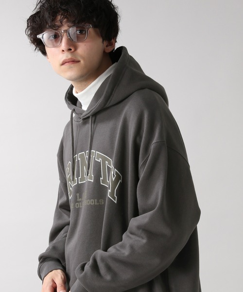 RAGEBLUE（レイジブルー）の「＜SIGNAL SPORTS＞カレッジ裏起毛スウェットパーカー/254717（パーカー・メンズ・ホワイト/パープル/ブルー/グリーン/スミクロ・MEDIUM/LARGE/X-LARGE）」の3枚目の写真