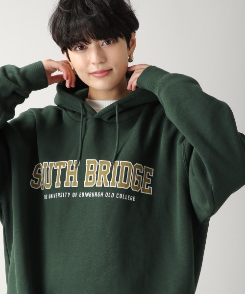 RAGEBLUE（レイジブルー）の「＜SIGNAL SPORTS＞カレッジ裏起毛スウェットパーカー/254717（パーカー・メンズ・ホワイト/パープル/ブルー/グリーン/スミクロ・MEDIUM/LARGE/X-LARGE）」の4枚目の写真