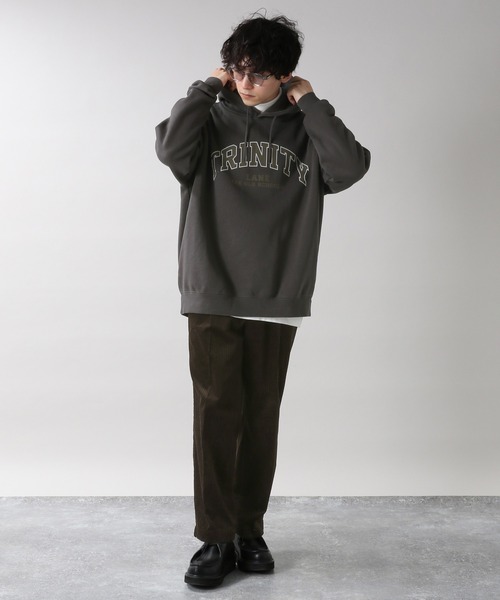 RAGEBLUE（レイジブルー）の「＜SIGNAL SPORTS＞カレッジ裏起毛スウェットパーカー/254717（パーカー・メンズ・ホワイト/パープル/ブルー/グリーン/スミクロ・MEDIUM/LARGE/X-LARGE）」の9枚目の写真