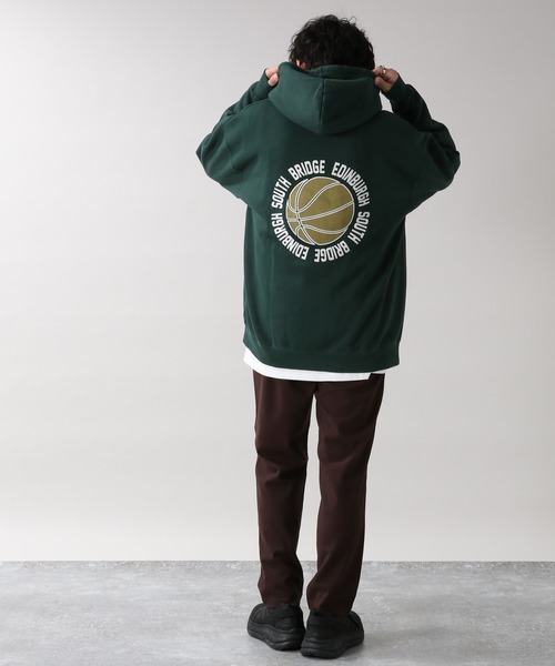 RAGEBLUE（レイジブルー）の「＜SIGNAL SPORTS＞カレッジ裏起毛スウェットパーカー/254717（パーカー・メンズ・ホワイト/パープル/ブルー/グリーン/スミクロ・MEDIUM/LARGE/X-LARGE）」の13枚目の写真