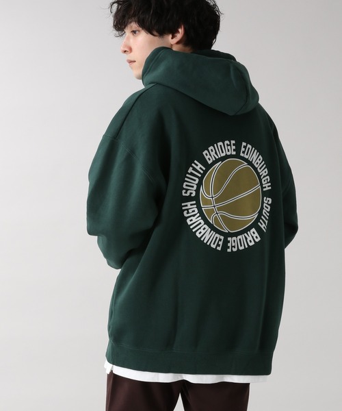 RAGEBLUE（レイジブルー）の「＜SIGNAL SPORTS＞カレッジ裏起毛スウェットパーカー/254717（パーカー・メンズ・ホワイト/パープル/ブルー/グリーン/スミクロ・MEDIUM/LARGE/X-LARGE）」の15枚目の写真