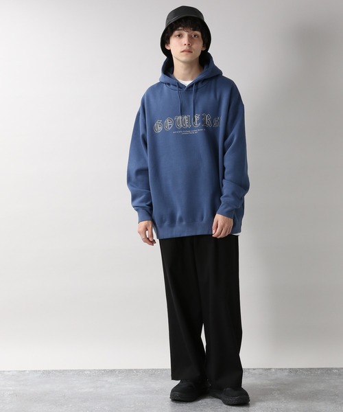 RAGEBLUE（レイジブルー）の「＜SIGNAL SPORTS＞カレッジ裏起毛スウェットパーカー/254717（パーカー・メンズ・ホワイト/パープル/ブルー/グリーン/スミクロ・MEDIUM/LARGE/X-LARGE）」の17枚目の写真