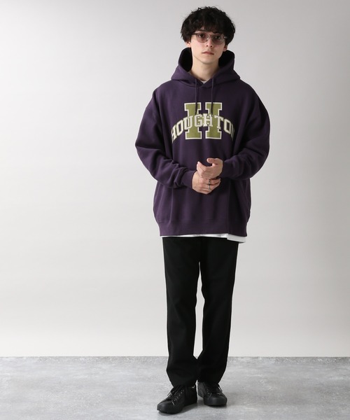 RAGEBLUE（レイジブルー）の「＜SIGNAL SPORTS＞カレッジ裏起毛スウェットパーカー/254717（パーカー・メンズ・ホワイト/パープル/ブルー/グリーン/スミクロ・MEDIUM/LARGE/X-LARGE）」の19枚目の写真