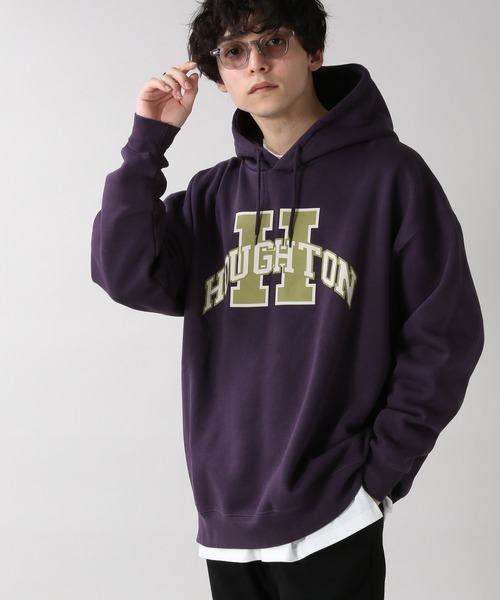 RAGEBLUE（レイジブルー）の「＜SIGNAL SPORTS＞カレッジ裏起毛スウェットパーカー/254717（パーカー・メンズ・ホワイト/パープル/ブルー/グリーン/スミクロ・MEDIUM/LARGE/X-LARGE）」の21枚目の写真