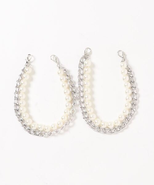 SVEC（シュベック）の「フェイクパール レースアップブーツ（ブーツ・レディース・ブラック/ブラック系その他・35/37/39/40/36/38）」の4枚目の写真