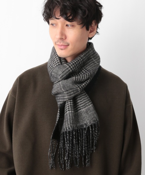 GLOBAL WORK(グローバルワーク)の「ウールカシミヤリバーシブルマフラー/236215(マフラー・メンズ・グリーン/ブルー/ブラック/チャコールグレー/ネイビー・FREE)」の15枚目の写真