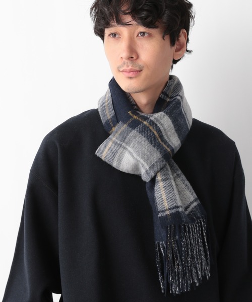 GLOBAL WORK(グローバルワーク)の「ウールカシミヤリバーシブルマフラー/236215(マフラー・メンズ・グリーン/ブルー/ブラック/チャコールグレー/ネイビー・FREE)」の20枚目の写真