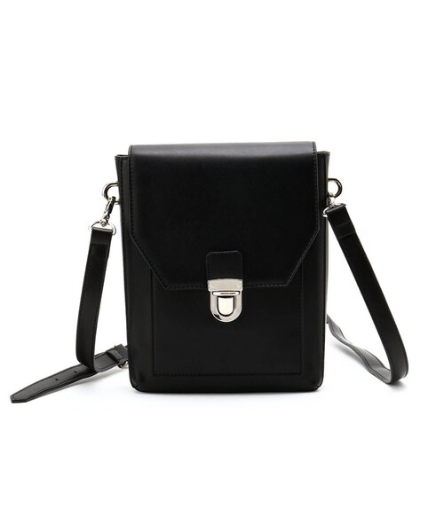 tk.TAKEO KIKUCHI（ティーケータケオキクチ）の「◆フラップスクエアボックスショルダーバッグ（ショルダーバッグ・メンズ・ブラック/グレー/ブラック系3・00）」の4枚目の写真