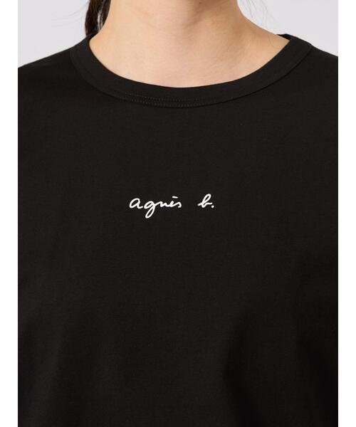 agnes b.（アニエスベー）の「ロゴプリント コットン 半袖 Tシャツ ”Le Mixte”（Tシャツ/カットソー・レディース・ブラック・SMALL/LARGE/X-LARGE/MEDIUM/X-SMALL）」の8枚目の写真