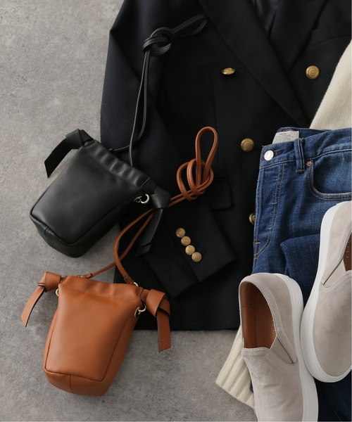 LAURA DI MAGGIO(ローラディマッジオ)の「【LAURA DI MAGGIO /ローラ ディマッジオ】ミニポシェット◆(ショルダーバッグ・レディース・キャメル/ブラック・FREE)」の5枚目の写真