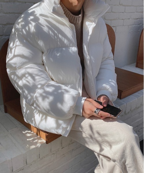 ASCLO（エジュクロ）の「ASCLO パーフェクトパステルショートダウン（ダウンジャケット/コート・メンズ・スカイブルー/ブラック/グレー/カーキ/アイボリー・FREE）」の15枚目の写真