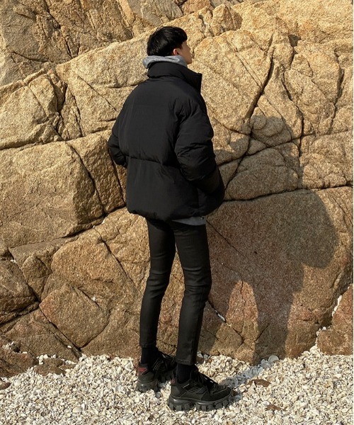 ASCLO（エジュクロ）の「ASCLO パーフェクトパステルショートダウン（ダウンジャケット/コート・メンズ・スカイブルー/ブラック/グレー/カーキ/アイボリー・FREE）」の8枚目の写真