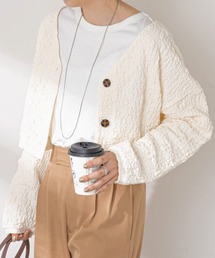 DISCOAT | 【WEB限定】ぽこぽこショートカーデ(カーディガン/ボレロ)