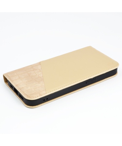 SLY（スライ）の「iPhone14 iPhone14Pro iPhone13 iPhone13Pro SLY [ハーフクロコ手帳] スマホケース アイフォン（スマホケース/カバー・レディース・ブラック/ベージュ/ブルー・K/O/N）」の6枚目の写真