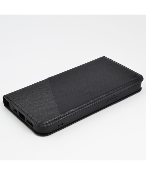 SLY（スライ）の「iPhone14 iPhone14Pro iPhone13 iPhone13Pro SLY [ハーフクロコ手帳] スマホケース アイフォン（スマホケース/カバー・レディース・ブラック/ベージュ/ブルー・K/O/N）」の12枚目の写真