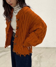 ダメージ2WAYカーディガン【ZOZOTOWN限定アイテム】