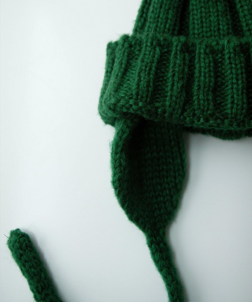 UNE MANSION（ユヌマンション）の「【お気に入り登録者15000人突破！！ 大人気のニット帽】【UNE ORIGINAL】フライトキャップ/ニット耳あて帽子（ニットキャップ/ビーニー・レディース・ベージュ/ブラウン/グリーン/ネイビー/ワイン/チャコール/ブラック・ONE SIZE）」の15枚目の写真