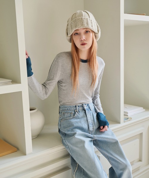 UNE MANSION（ユヌマンション）の「【お気に入り登録者15000人突破！！ 大人気のニット帽】【UNE ORIGINAL】フライトキャップ/ニット耳あて帽子（ニットキャップ/ビーニー・レディース・ベージュ/ブラウン/グリーン/ネイビー/ワイン/チャコール/ブラック・ONE SIZE）」の19枚目の写真