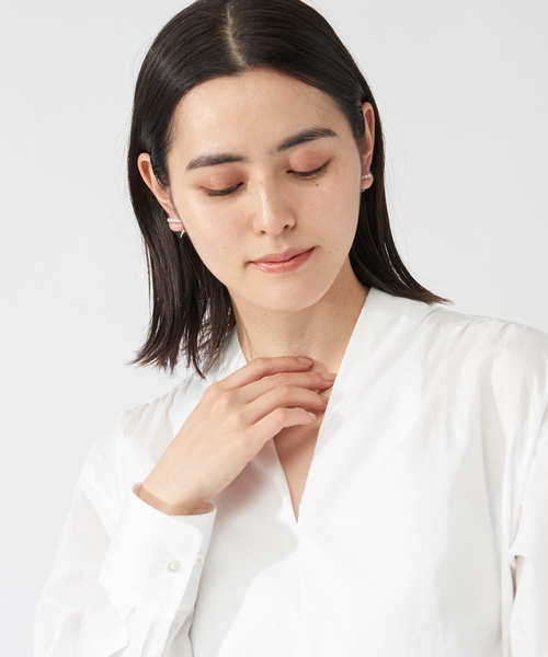 Abahouse Devinette（ドゥヴィネット）の「【IROLIER】サイコロキャッチ5パールピアス（ピアス（両耳用）・レディース・シルバー/ゴールド・フリー）」の4枚目の写真