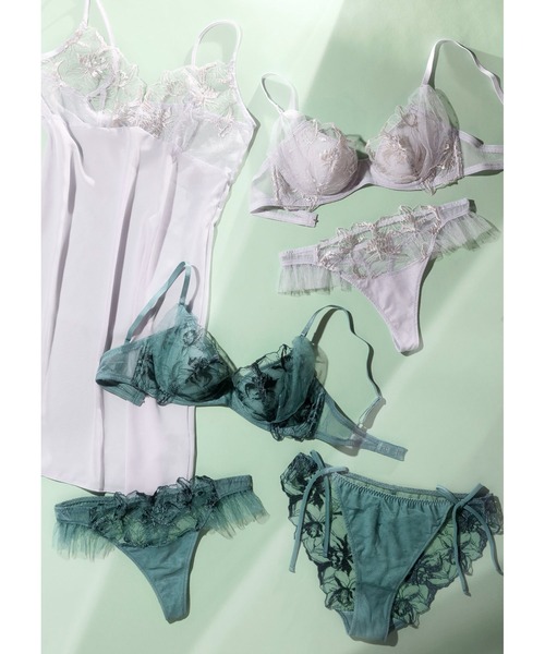 Chut！ INTIMATES（シュットインティメイツ）の「シアーライトブラ スリップ (C375)（その他アンダーウェア/インナー・レディース・パープル/ホワイト/ダークグリーン・80-80/90-80/85-80）」の5枚目の写真