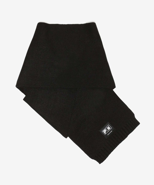 FILA（フィラ）の「FILA x BTS MUFFLER / フィラ x ビーティ―エス マフラー（マフラー・レディース・ブラック・FREE）」の2枚目の写真