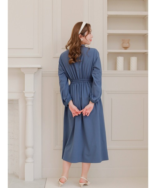 Areeam（アリーム）の「レースタックワンピース（ワンピース・レディース・グレイッシュベージュ/ブルー・FREE）」の14枚目の写真