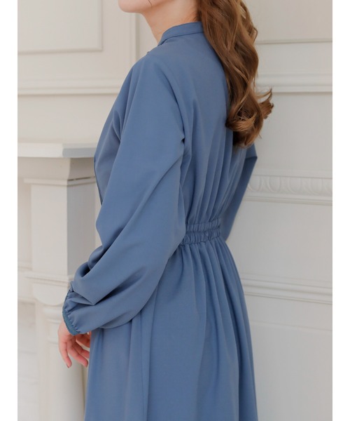 Areeam（アリーム）の「レースタックワンピース（ワンピース・レディース・グレイッシュベージュ/ブルー・FREE）」の7枚目の写真