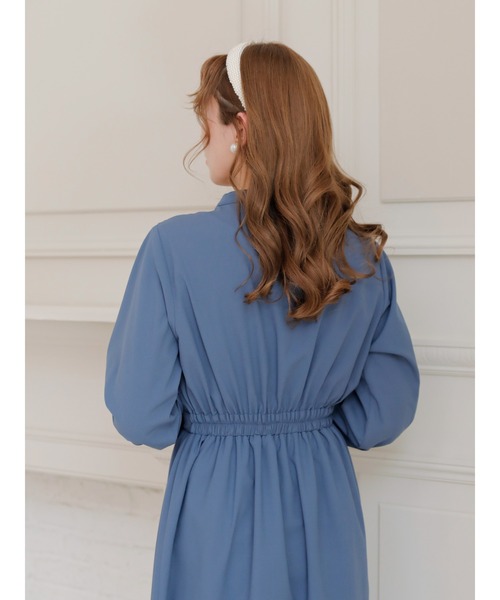 Areeam（アリーム）の「レースタックワンピース（ワンピース・レディース・グレイッシュベージュ/ブルー・FREE）」の18枚目の写真