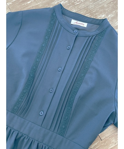 Areeam（アリーム）の「レースタックワンピース（ワンピース・レディース・グレイッシュベージュ/ブルー・FREE）」の17枚目の写真