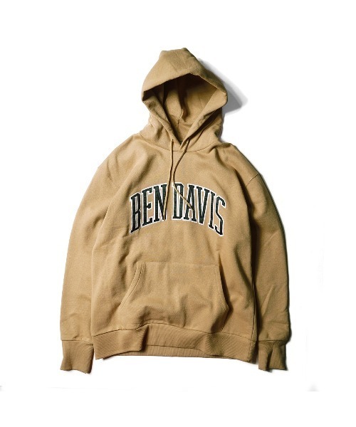 BEN DAVIS（ベンデイビス）の「《BEN DAVIS》COLLEGE SWEAT PARKA/ワッペン刺繍パーカー（パーカー・メンズ・ホワイト/ブラック/ベージュ/グリーン/ネイビー・SMALL/MEDIUM/LARGE/X-LARGE）」の8枚目の写真