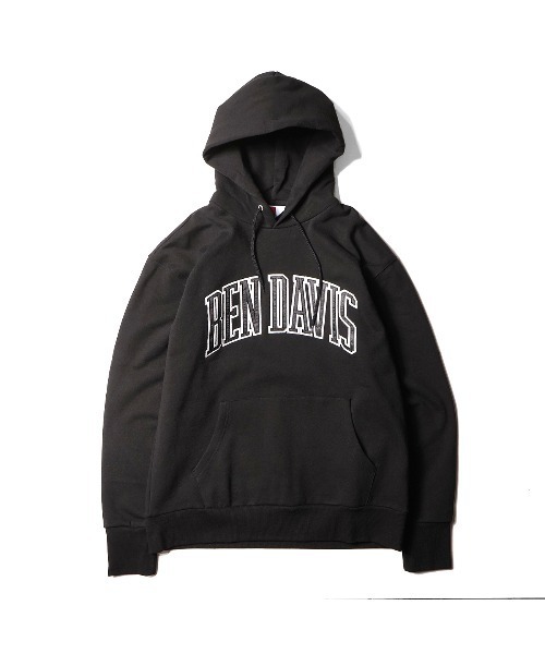 BEN DAVIS（ベンデイビス）の「《BEN DAVIS》COLLEGE SWEAT PARKA/ワッペン刺繍パーカー（パーカー・メンズ・ホワイト/ブラック/ベージュ/グリーン/ネイビー・SMALL/MEDIUM/LARGE/X-LARGE）」の7枚目の写真