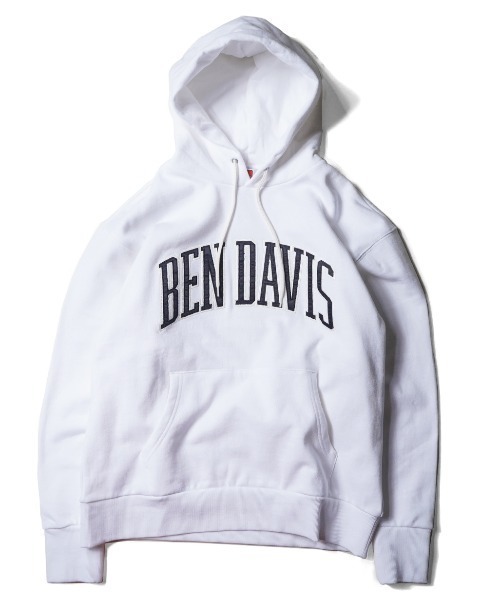 BEN DAVIS（ベンデイビス）の「《BEN DAVIS》COLLEGE SWEAT PARKA/ワッペン刺繍パーカー（パーカー・メンズ・ホワイト/ブラック/ベージュ/グリーン/ネイビー・SMALL/MEDIUM/LARGE/X-LARGE）」の10枚目の写真