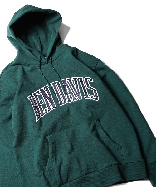 BEN DAVIS（ベンデイビス）の「《BEN DAVIS》COLLEGE SWEAT PARKA/ワッペン刺繍パーカー（パーカー・メンズ・ホワイト/ブラック/ベージュ/グリーン/ネイビー・SMALL/MEDIUM/LARGE/X-LARGE）」の13枚目の写真