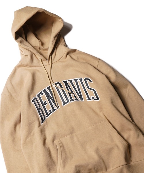 BEN DAVIS（ベンデイビス）の「《BEN DAVIS》COLLEGE SWEAT PARKA/ワッペン刺繍パーカー（パーカー・メンズ・ホワイト/ブラック/ベージュ/グリーン/ネイビー・SMALL/MEDIUM/LARGE/X-LARGE）」の14枚目の写真
