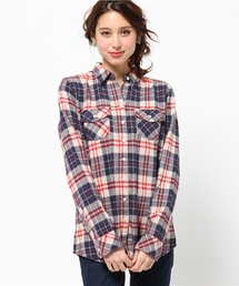 AZUL by moussy | チェックWポケ長袖シャツ(シャツ/ブラウス)