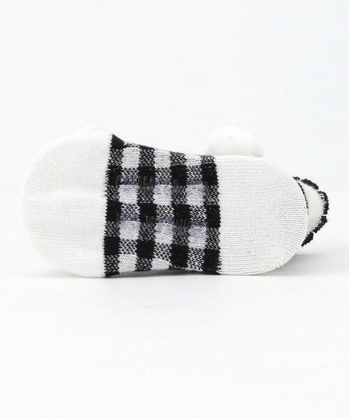 COMME CA ISM(コムサイズム)の「ギンガムチェック カップ入りソックス(9-12cm)(ソックス/靴下・キッズ・ベージュ/ネイビー・9-12cm)」の6枚目の写真