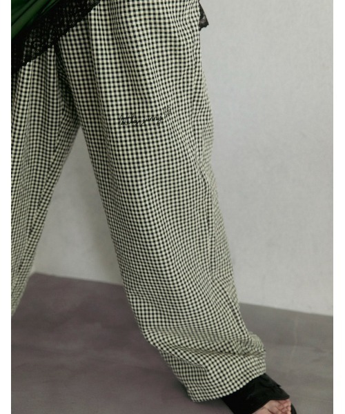 Little sunny bite(リトルサニーバイト)の「Check loose pants(その他パンツ・レディース・オレンジ/ブラック×イエロー/ブラック×ピンク・SMALL/MEDIUM)」の10枚目の写真