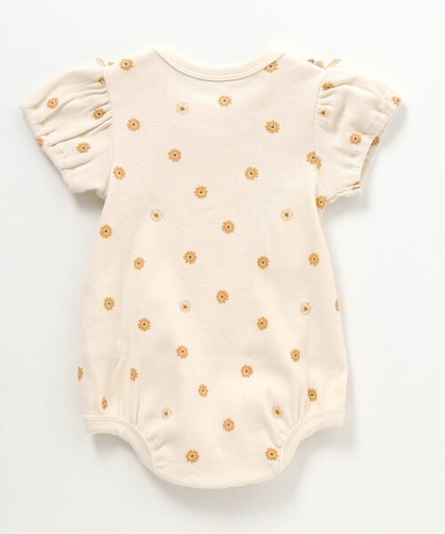 apres les cours（アプレレクール）の「花柄パフスリーブボディースーツ（肌着・キッズ・アイボリー/ピンク・70/80）」の7枚目の写真