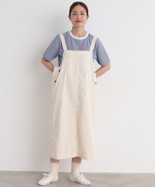 chambre de charme（シャンブルドゥシャーム）の「△cdc 40/2ミジンボーダー 半袖プルオーバー（Tシャツ/カットソー・レディース・ブルー/ブラック/レッド/グリーン・FREE）」の6枚目の写真