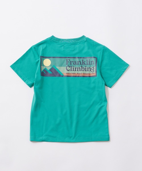 Franklin Climbing（フランクリンクライミング）の「【KIDS】【Franklin Climbing】フレックスバックプリントボックスロゴ半袖Tee（Tシャツ/カットソー・キッズ・ホワイト/ブラック/ベージュ/レッド/サックスブルー・S/M/L/XL/XXL）」の5枚目の写真